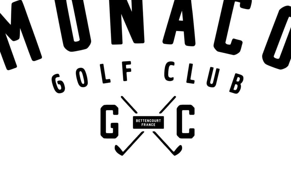 diseño en camiseta color blanco con diseño monaco golf club, estilo urbano moda joven , de marca vintage stuff forever , imagen 1