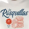 diseño en camiseta color blanco con diseño rosquillas, estilo urbano juvenil