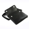 BOLSO para hombre o mujer NEGRO CON DOS CREMALLERAS front 2