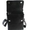 BOLSO para hombre o mujer NEGRO CON DOS CREMALLERAS front 3