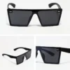 GAFAS de sol color negro con cristales de color negro y diseño moderno