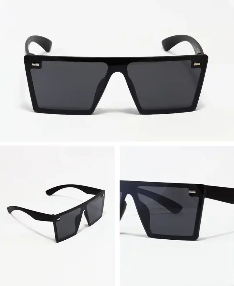 GAFAS de sol color negro con cristales de color negro y diseño moderno