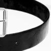 cinturon de cuero negro textura