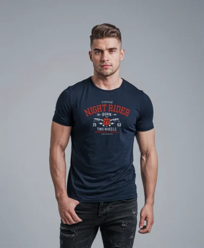 HOMBRE EN CAMISETA azul navy 1 6