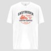 camiseta blanca con motivo easy rider motera