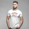 camiseta blanca con motivo easy rider motera 2
