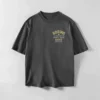 camiseta de color gris con diseño boxin gym oversize frontal