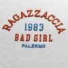diseño ragazzaccia color azul naranja detalle diseño ragazzaccia color azul naranja detalle