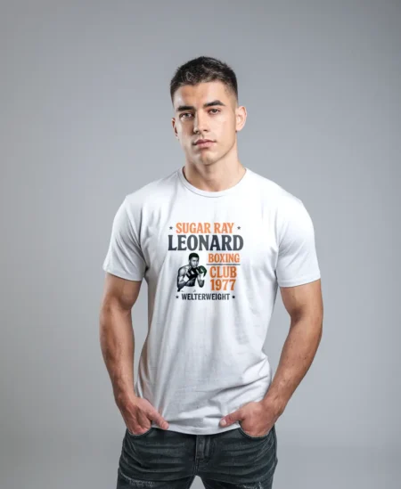 BROS TO FIGHT | Ropa de lucha y entrenamiento para guerreros y guerreras hombre en camiseta blanca leonard