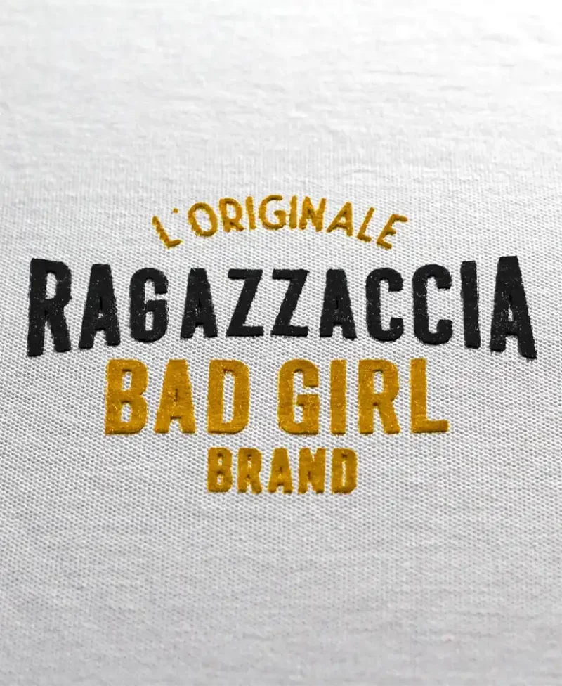 logo RAGAZZACCIA AMARILLO NEGRO
